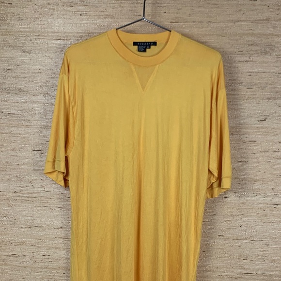 Tulliano Silk Crew Neck Short Sleeve T-Shirt - Picture 1 of 4